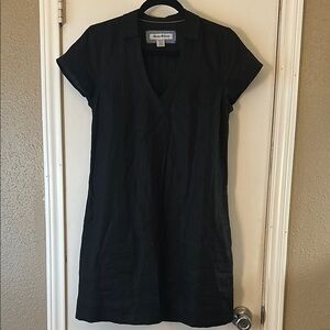 Tommy Bahama Black V-Neck Sheath Mini Dress
